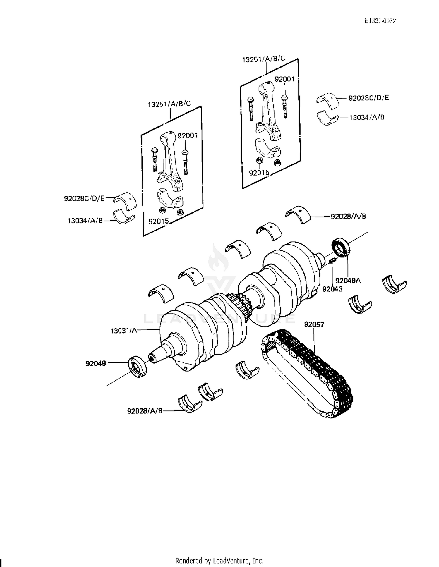 CRANKSHAFT ('83 H3)