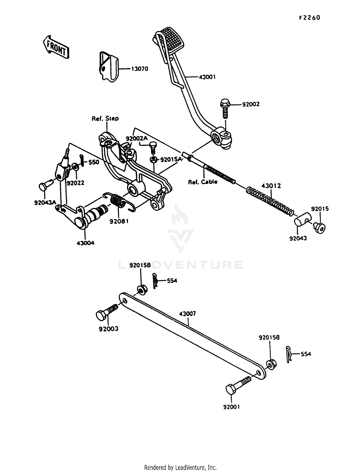 BRAKE PEDAL/TORQUE LINK