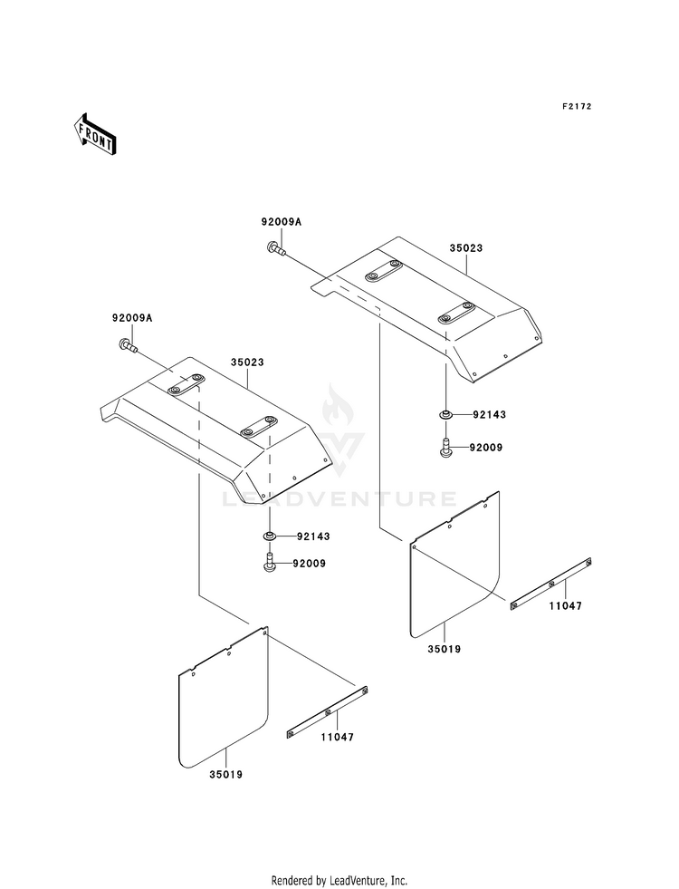 Rear Fender(S) Schematic