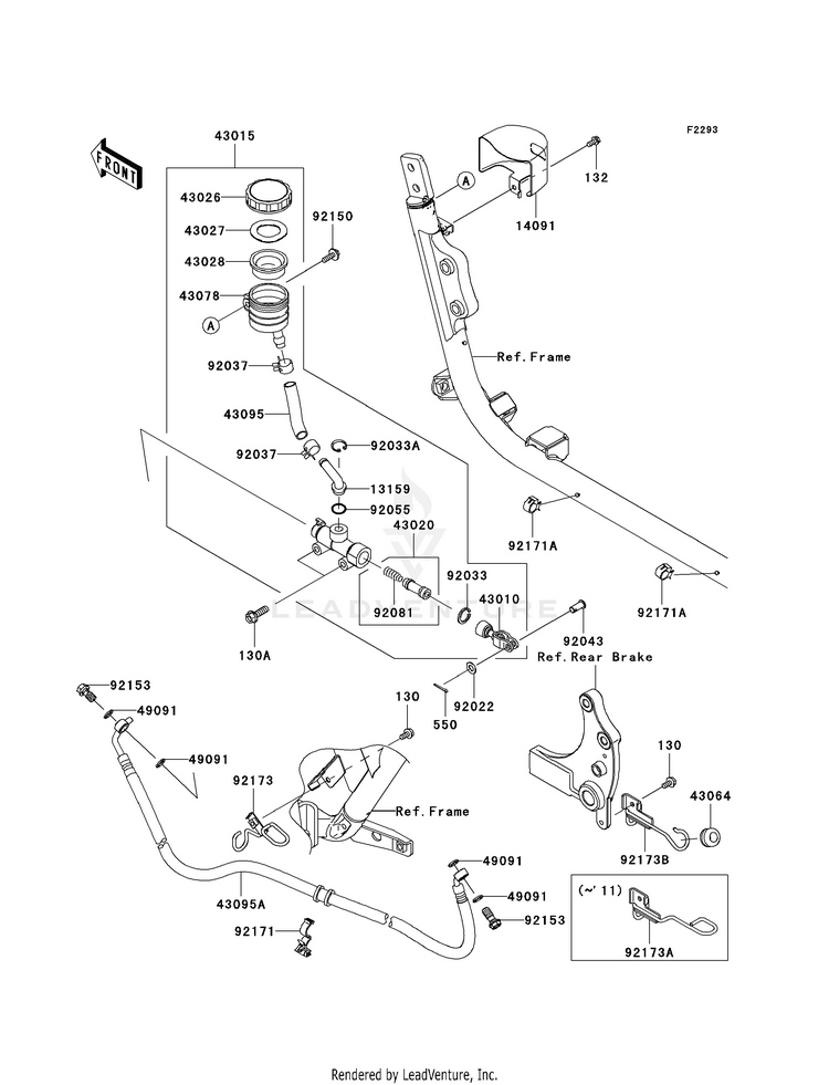 Rear Master Cylinder Schematic