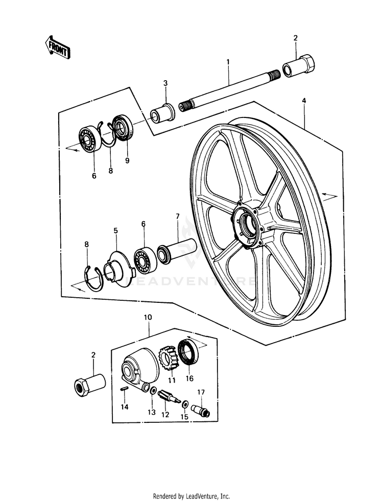 Front Hub Schematic