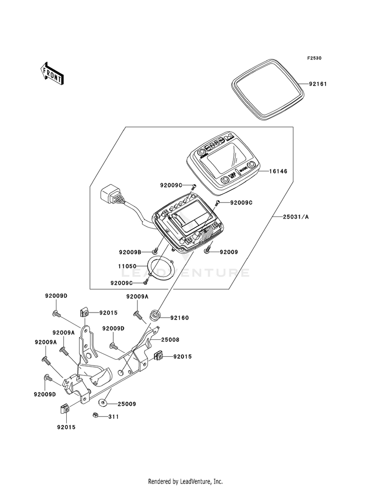Meter(S) KVF750F8F Brute Force 750 4x4i (2008) Schematic