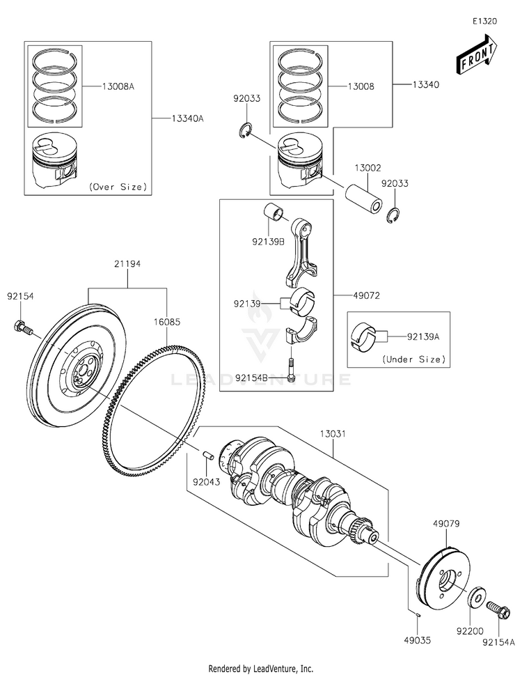 Crankshaft/Piston(S) Schematic