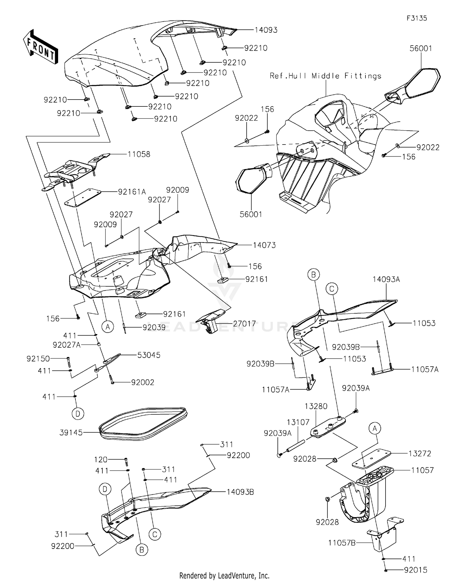 Hull Front Fittings