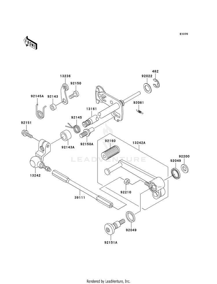 Gear Change Mechanism Schematic