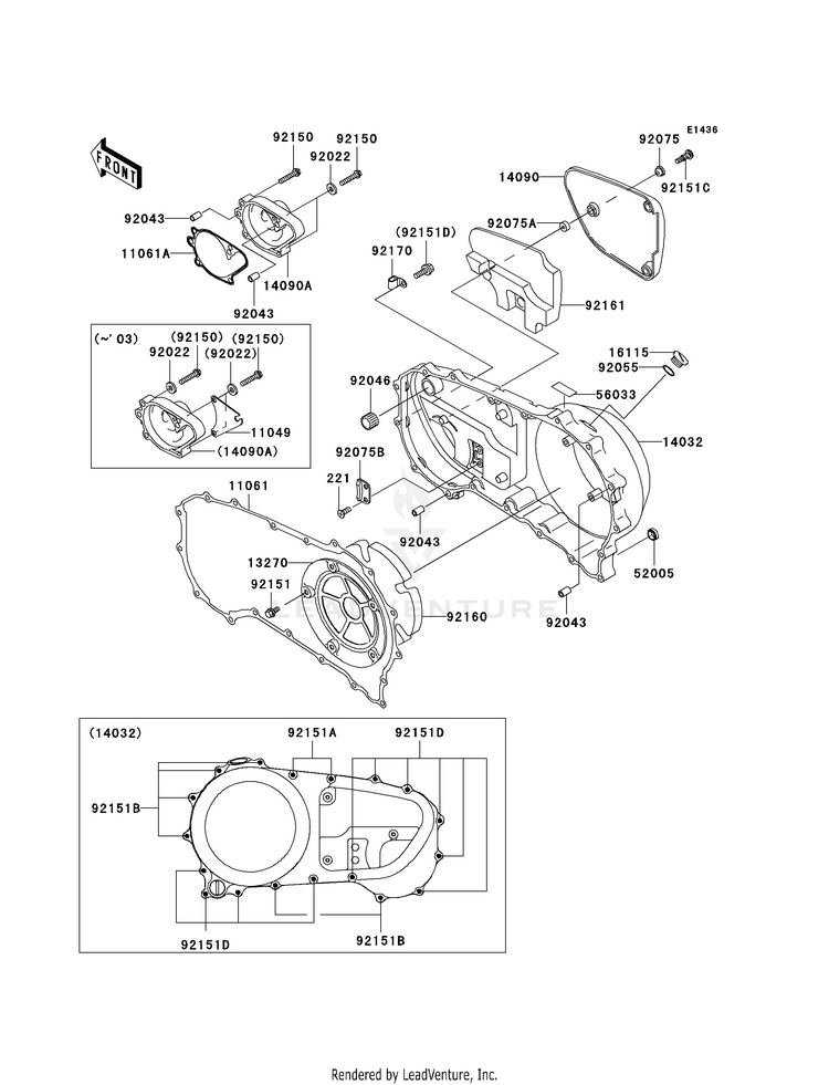 Right Engine Cover(S) Schematic