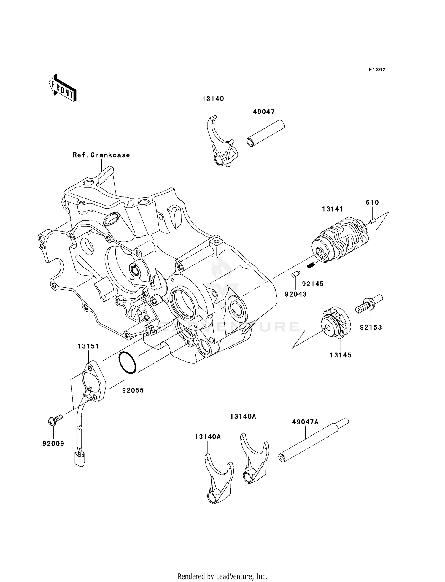 GEAR CHANGE DRUM/SHIFT FORK(S)