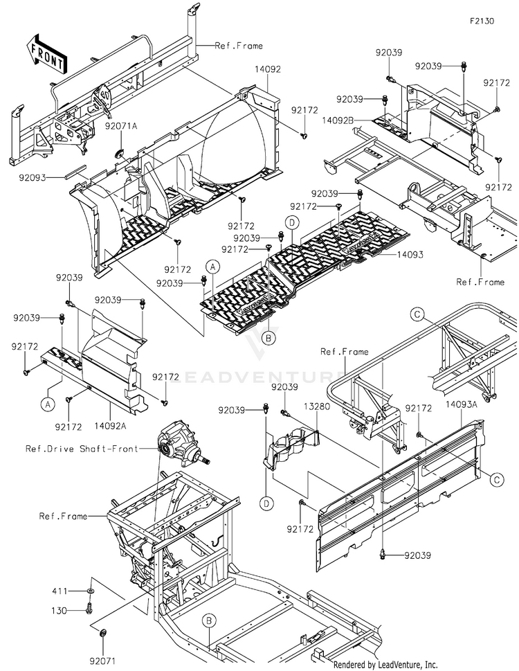 Frame Fittings(Front) Schematic