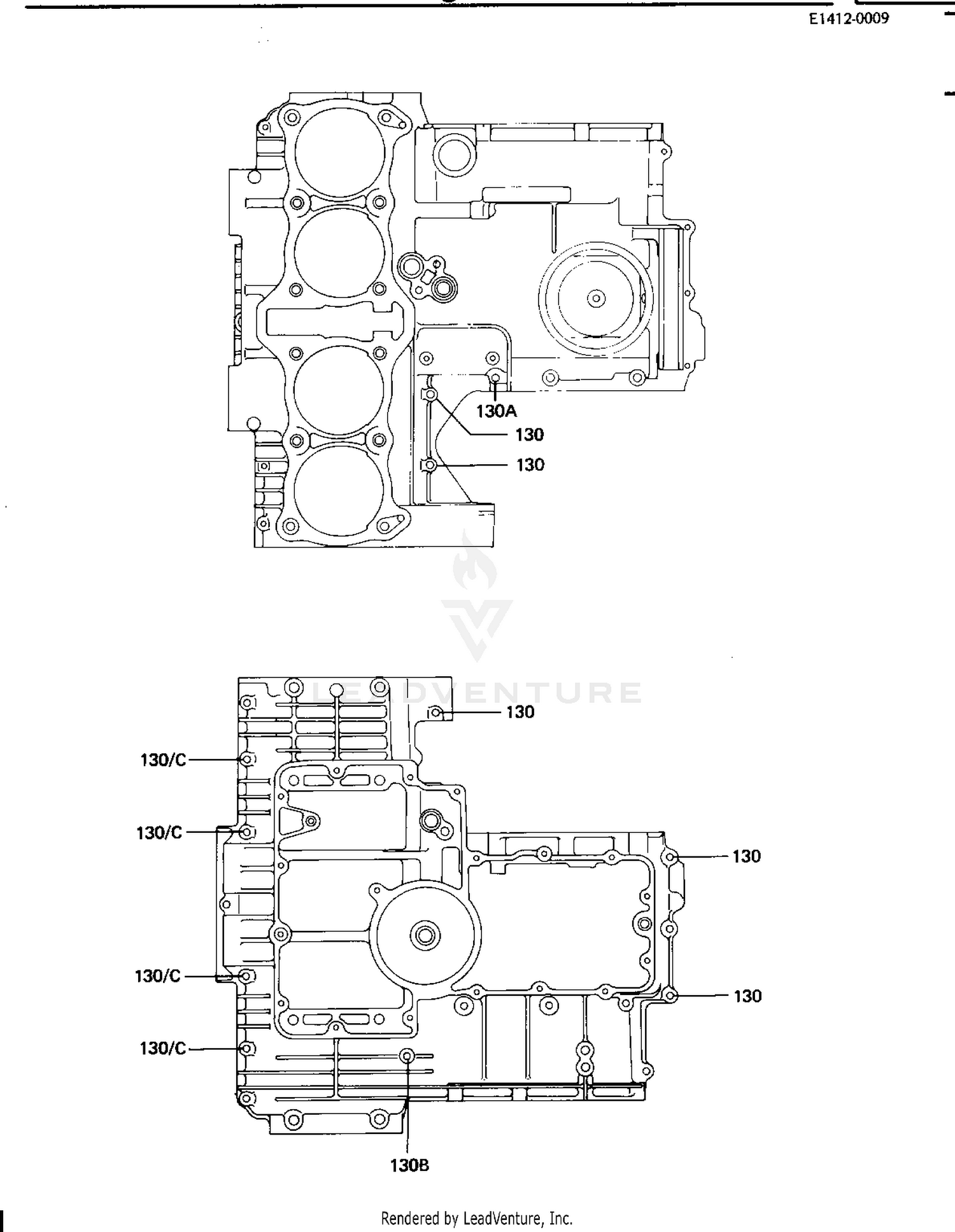 CRANKCASE BOLT & STUD PATTERN