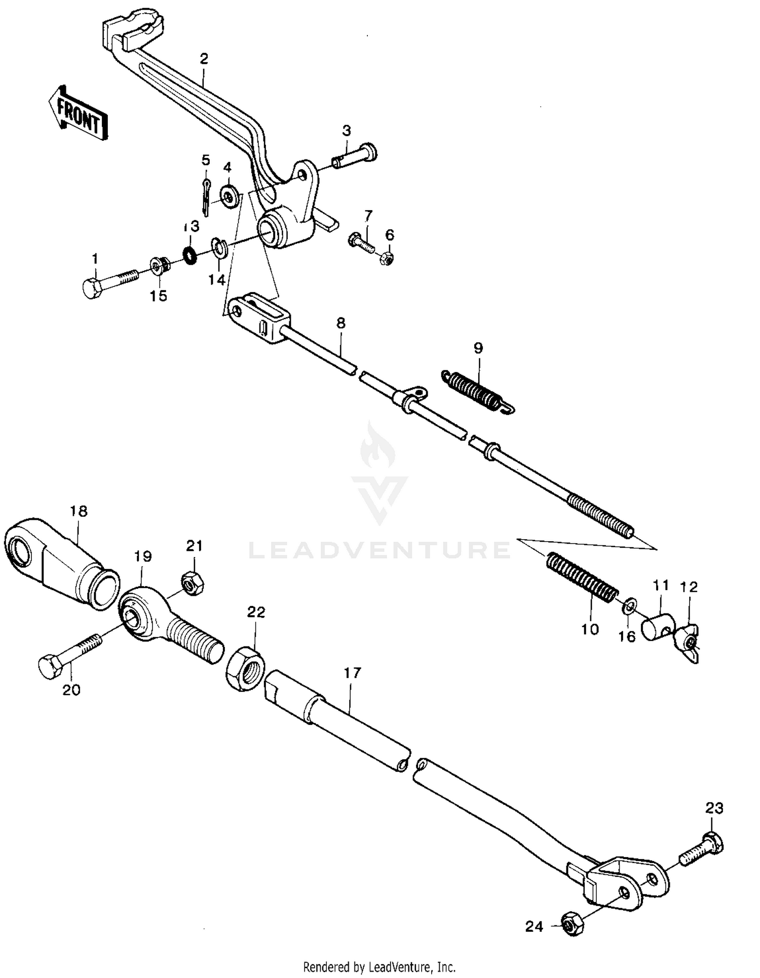 BRAKE PEDAL/TORQUE LINK