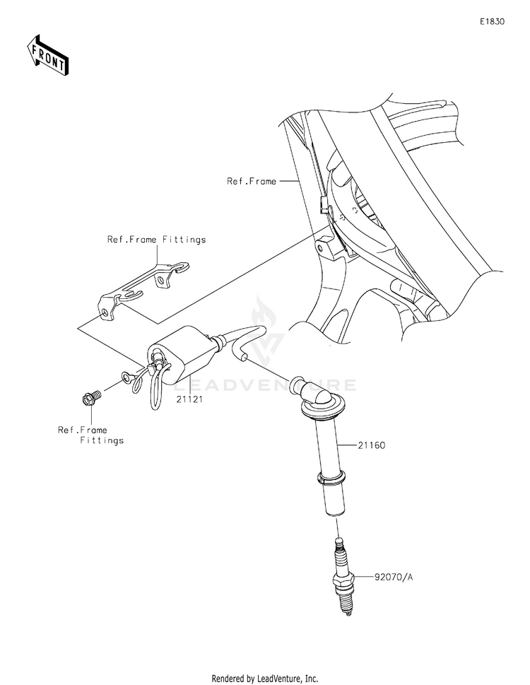 Ignition System KX450MRFAN KX450 50th Anniversary Edition (2024) Schematic
