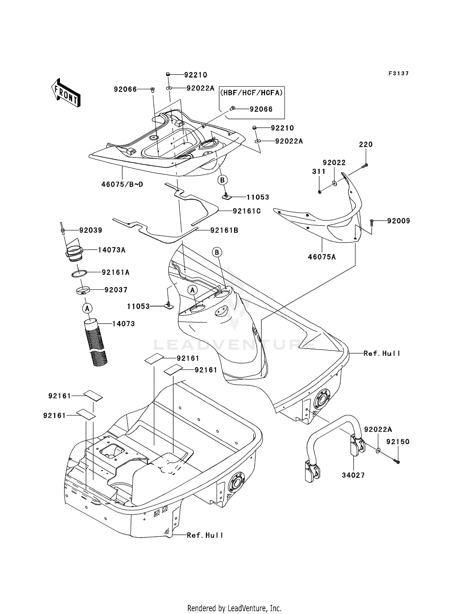 HULL REAR FITTINGS