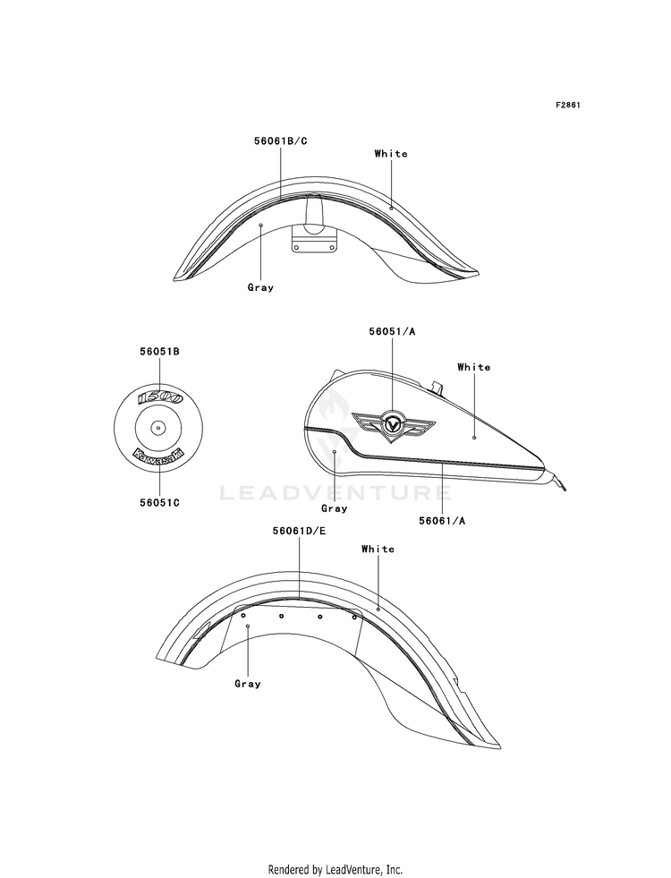 Decals (White/Gray)(Vn1500-D1/D2) Schematic