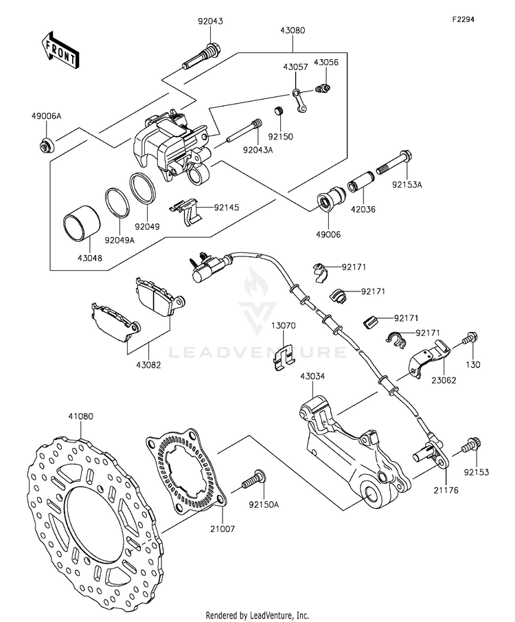 Rear Brake Schematic