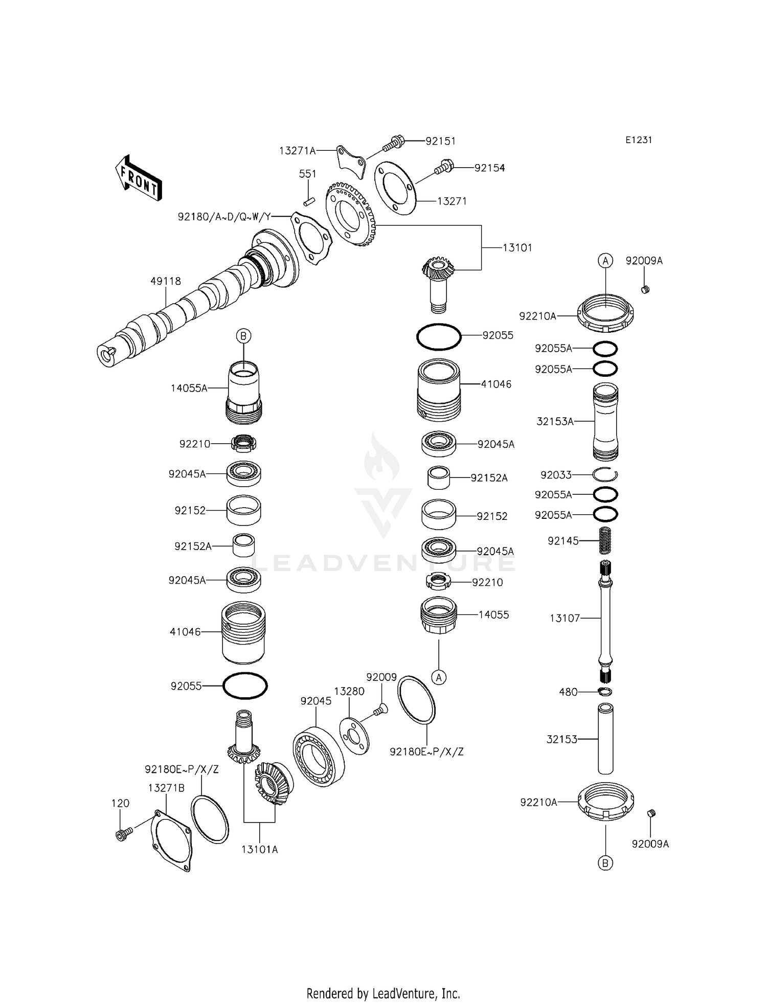CAMSHAFT(S)/BEVEL GEAR