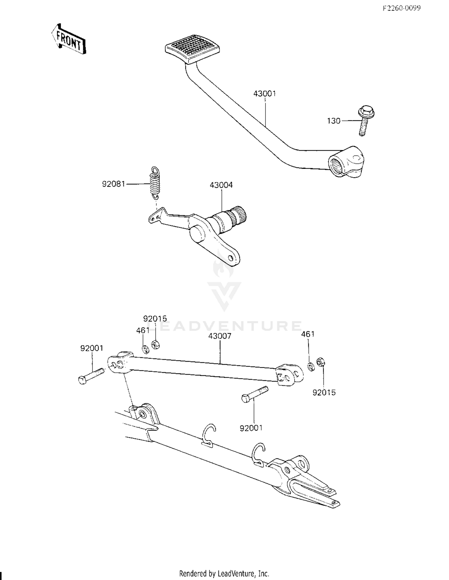 BRAKE PEDAL/TORQUE LINK