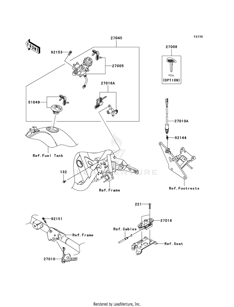 Ignition Switch/Locks/Reflectors Schematic