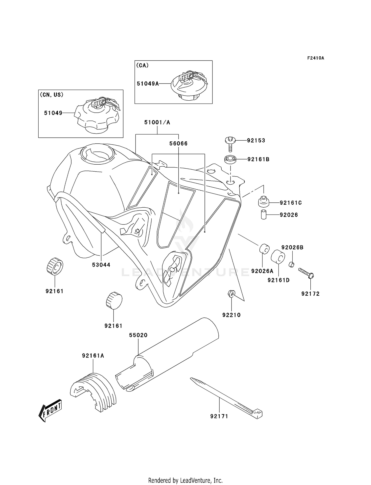FUEL TANK (KLX400-A2)