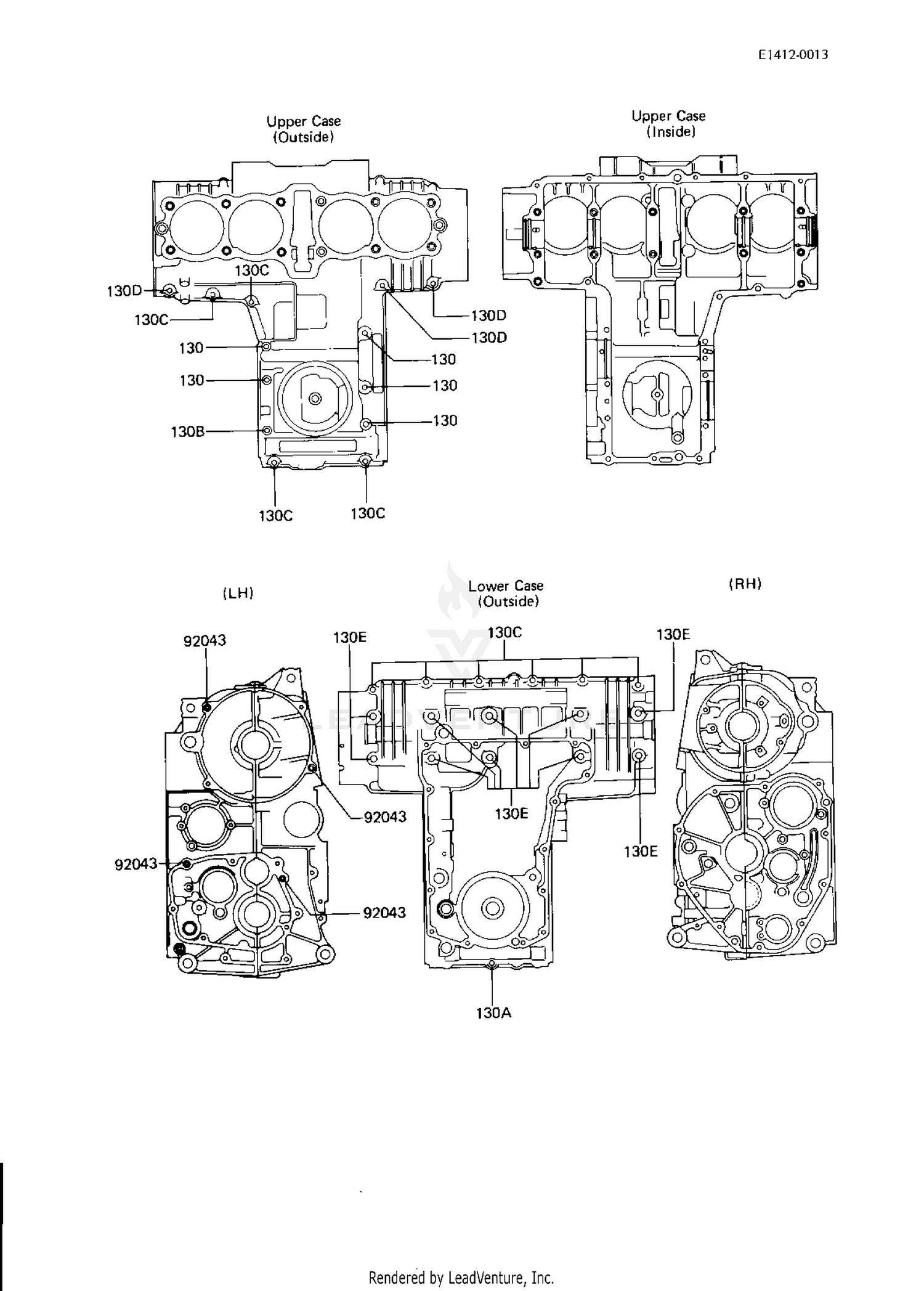 CRANKCASE BOLT & STUD PATTERN