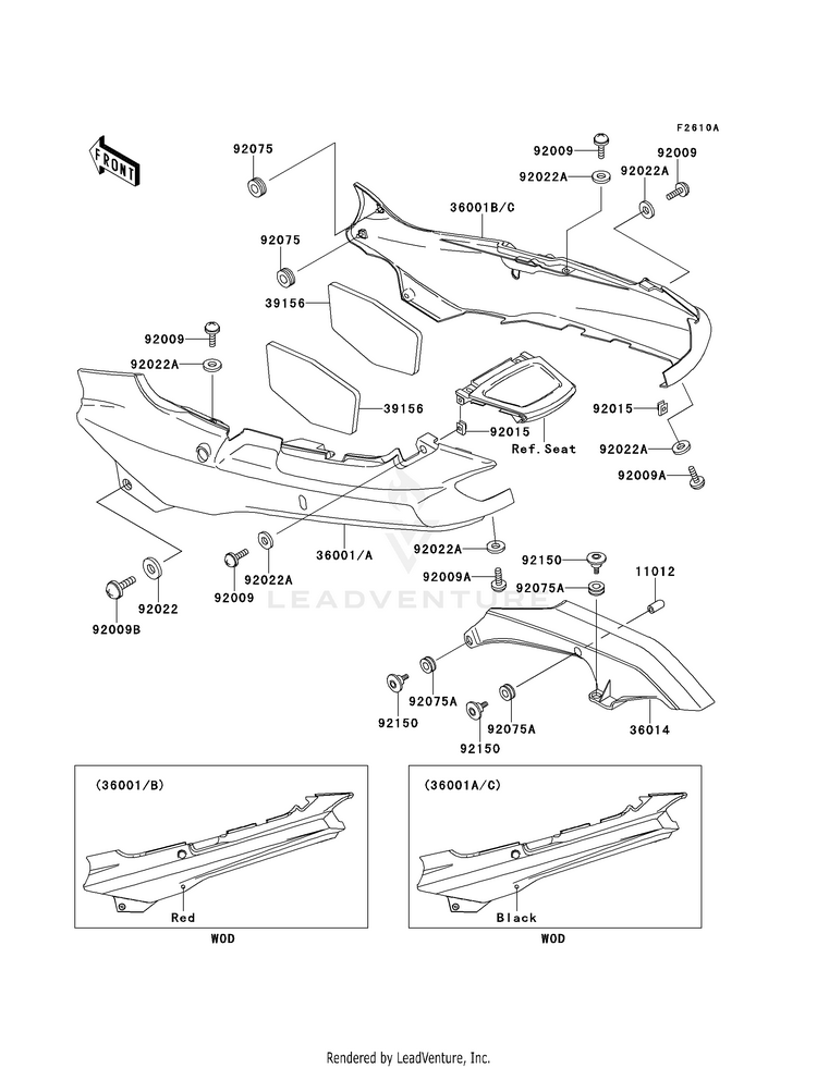 Side Covers/Chain Cover (Zx1100-E2/E3) Schematic