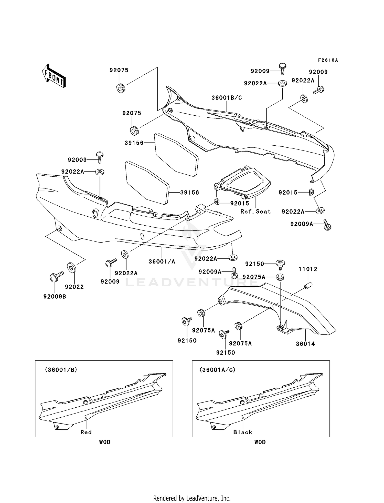 SIDE COVERS/CHAIN COVER (ZX1100-E2/E3)