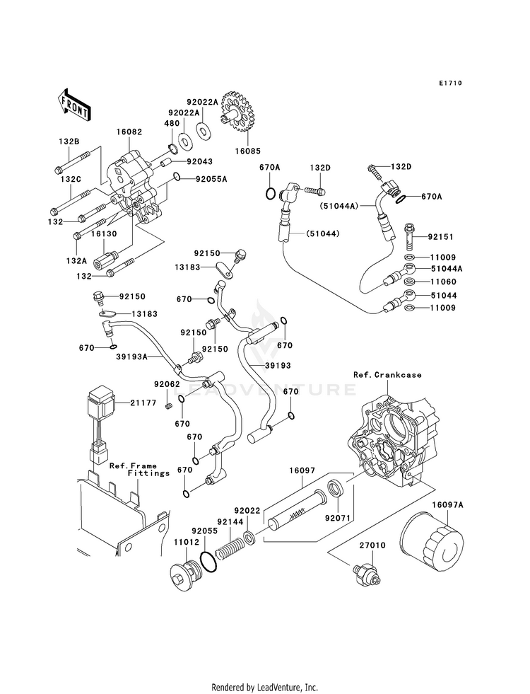 Oil Pump/Oil Filter Schematic