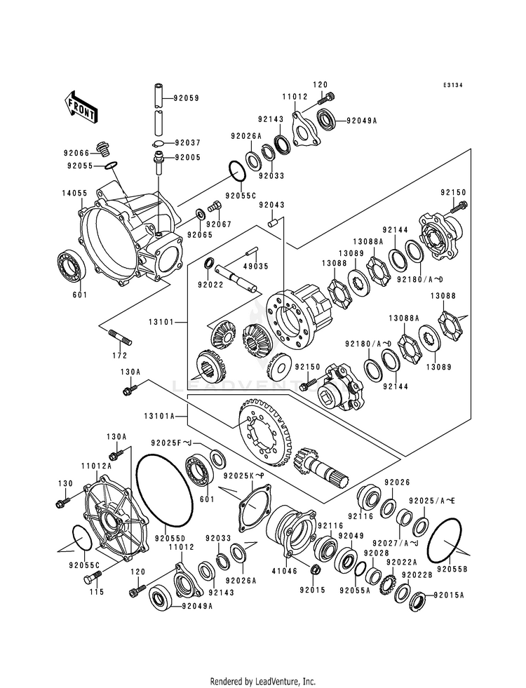 Drive Shaft (Differential) Schematic