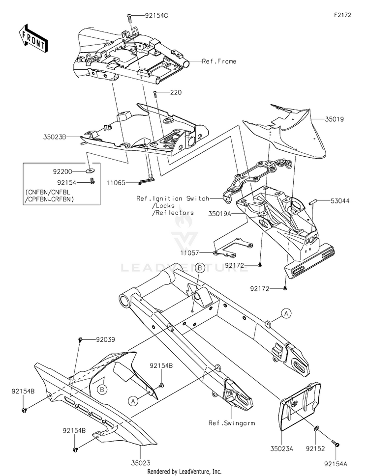 Rear Fender(S) Schematic
