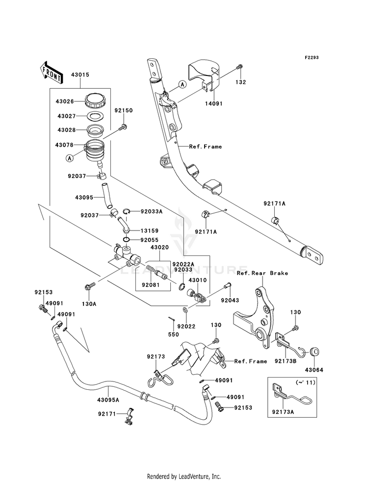 Rear Master Cylinder Schematic