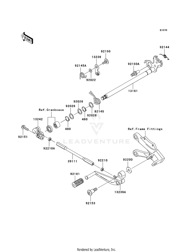 Gear Change Mechanism Schematic