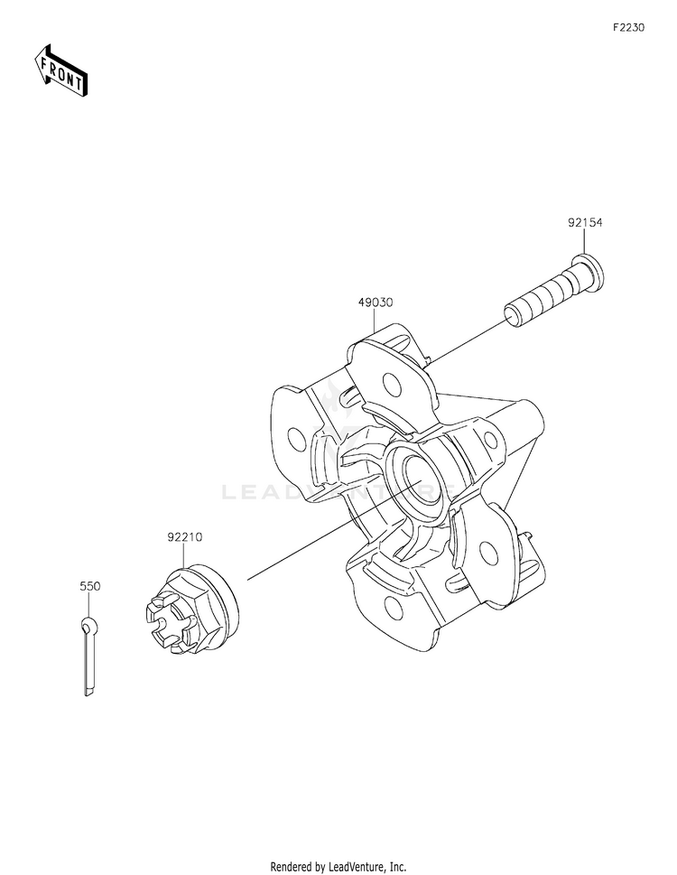 Front Hub Schematic