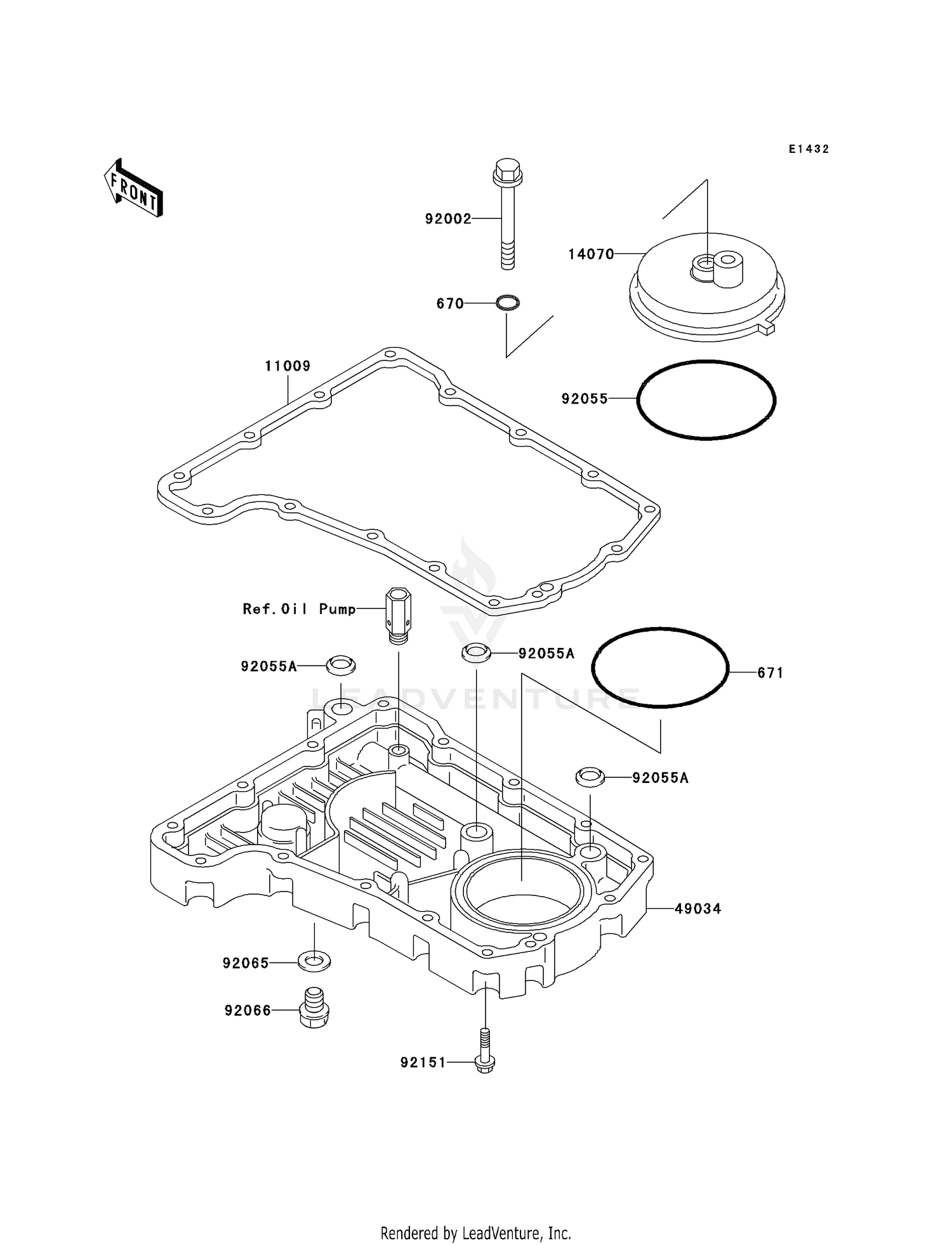 BREATHER COVER/OIL PAN