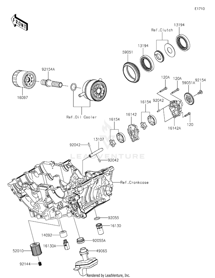 Oil Pump/Oil Filter Schematic