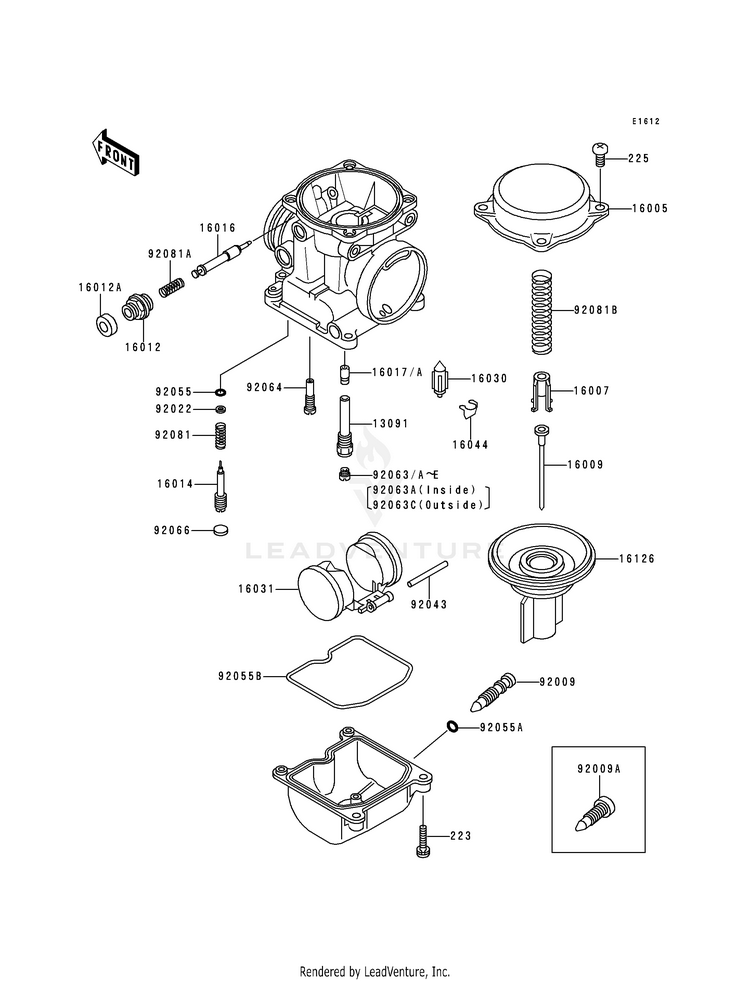 Carburetor Parts Schematic
