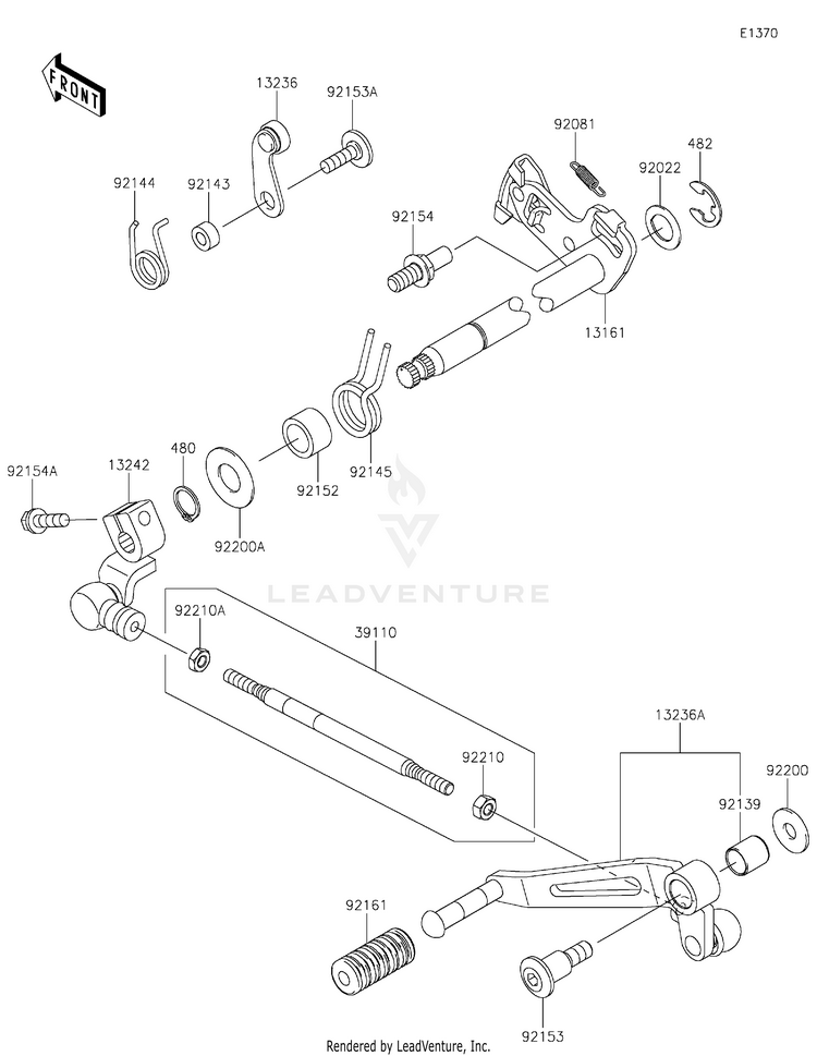 Gear Change Mechanism Schematic