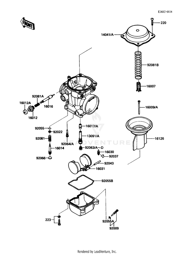 Carburetor Parts Schematic