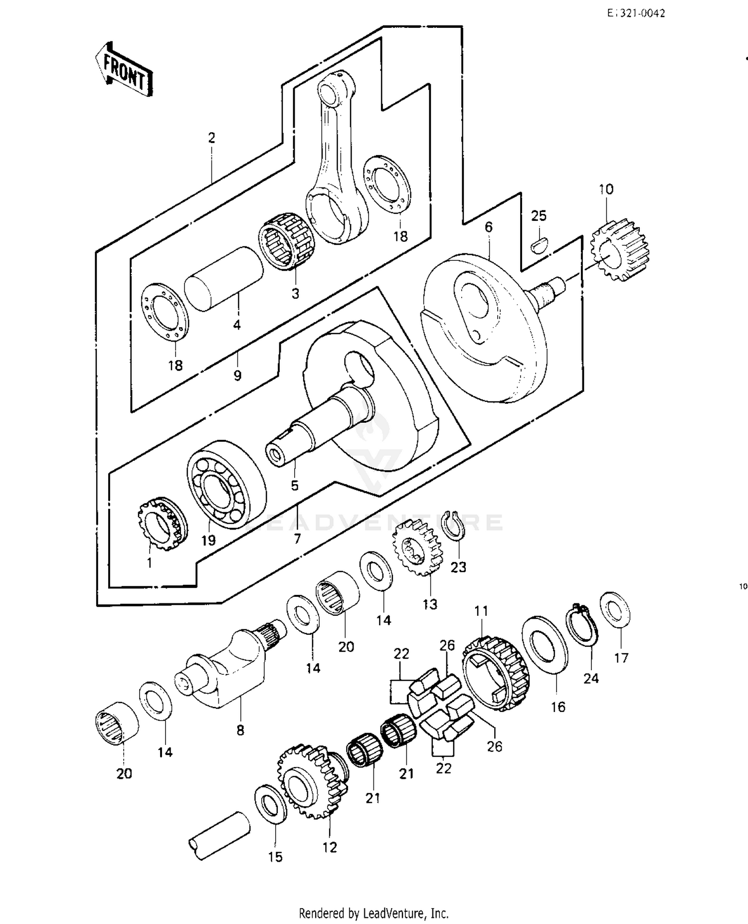 CRANKSHAFT/BALANCER ('83 C1)