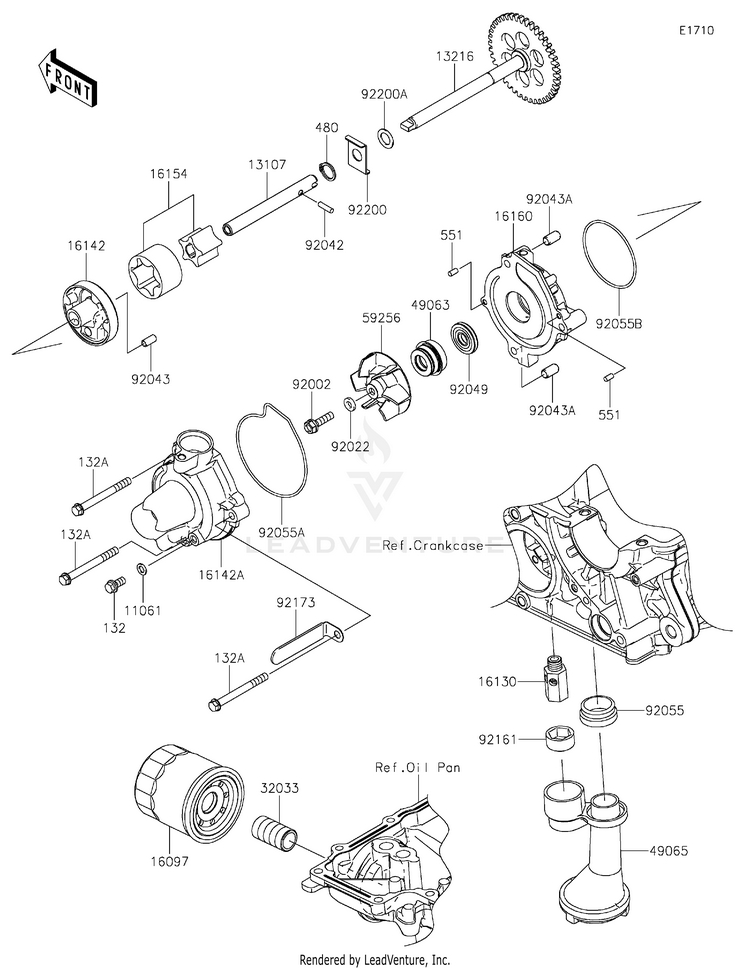 Oil Pump/Oil Filter Schematic