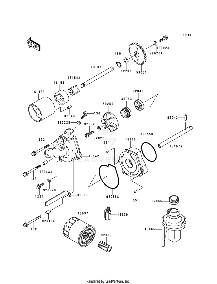 Oil Pump/Oil Filter Schematic