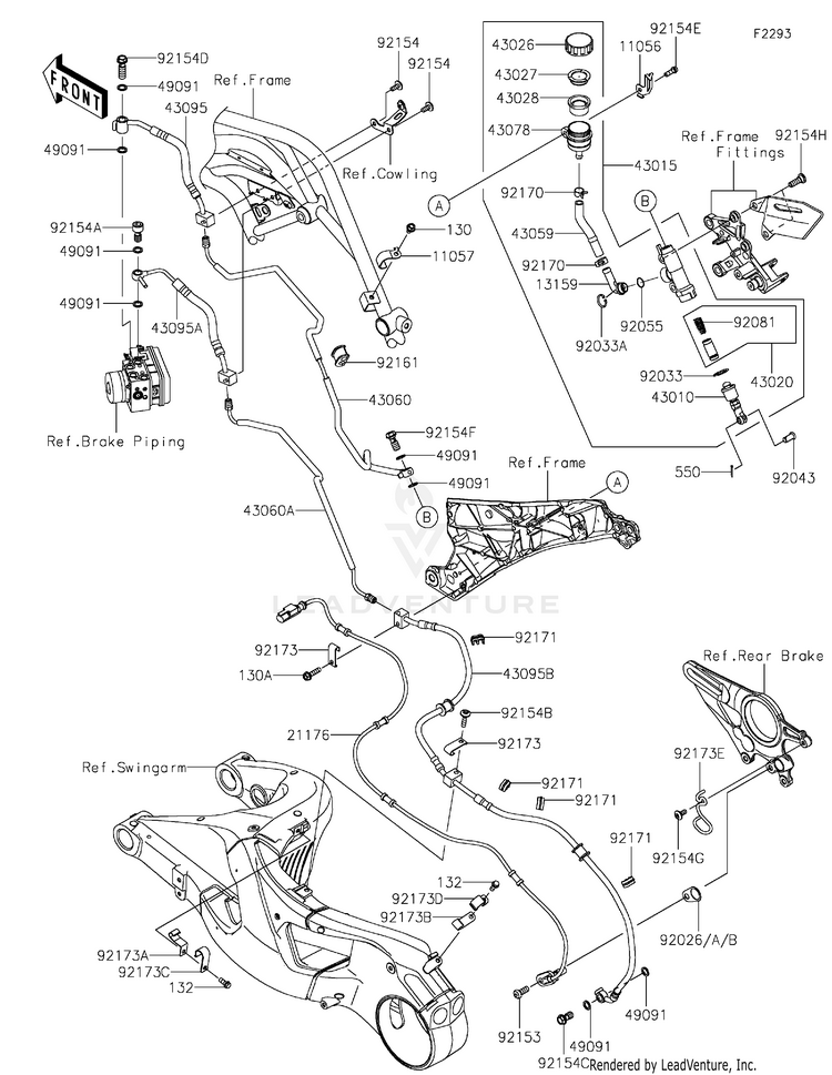 Rear Master Cylinder Schematic