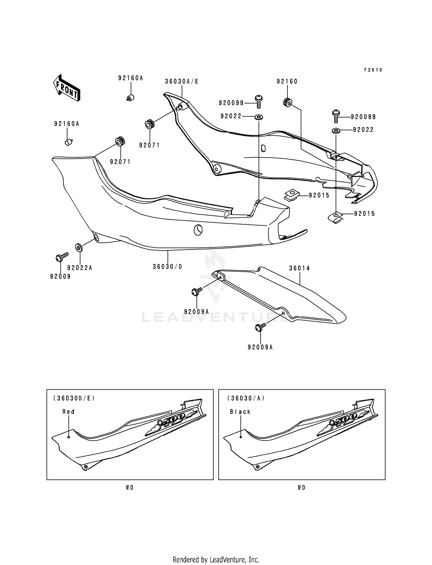 SIDE COVERS/CHAIN COVER (EX500-D1)