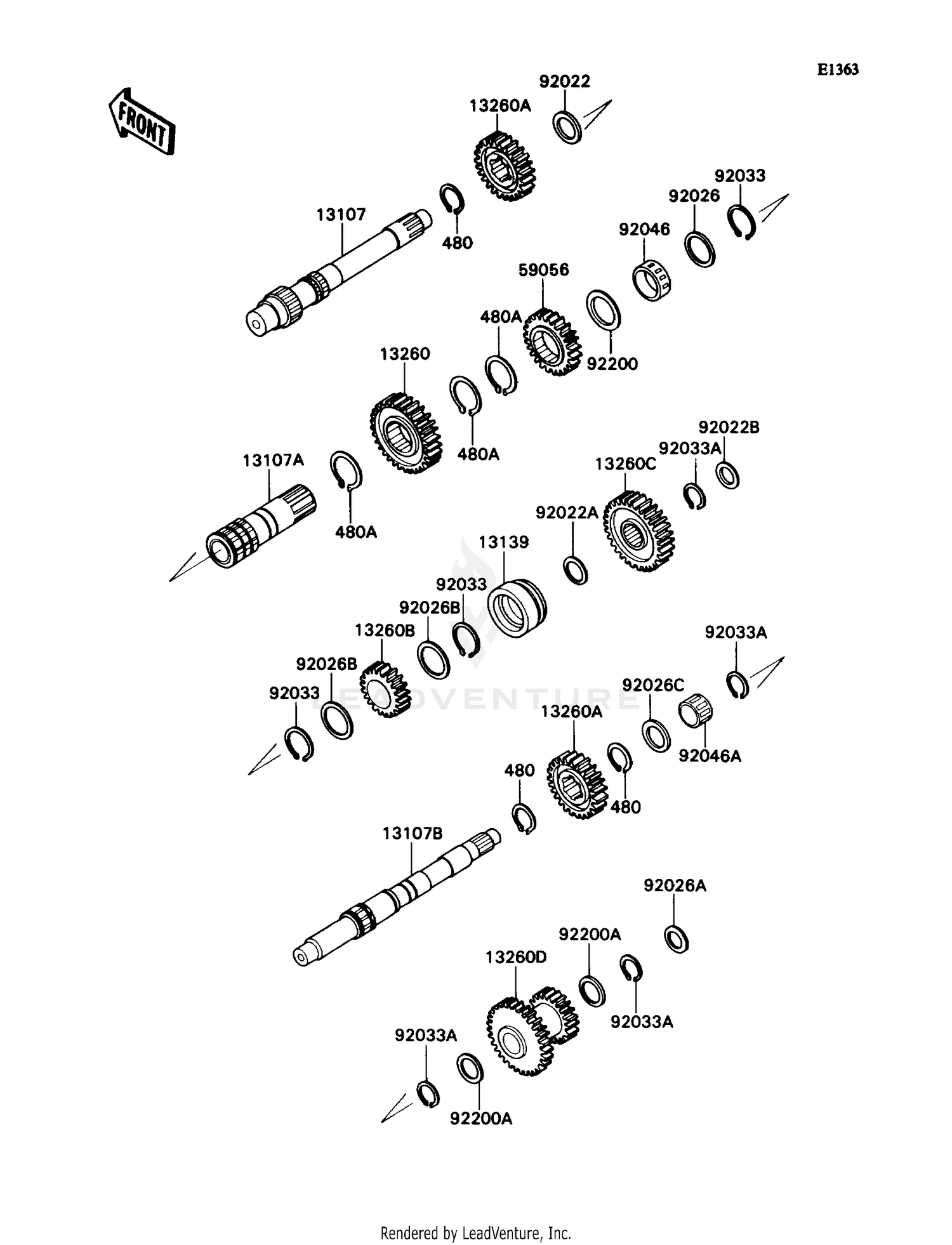 HI LOW SHAFT/4WD SHAFT