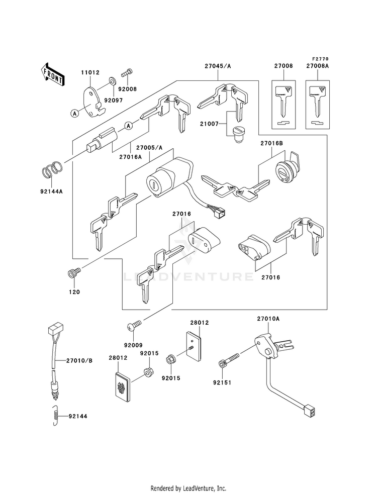 Ignition Switch/Locks/Reflectors Schematic