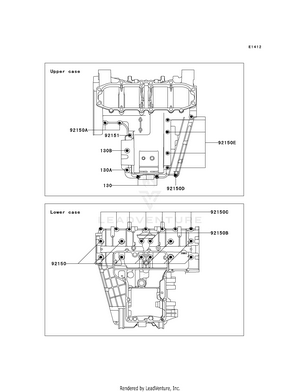 Crankcase Bolt Pattern Schematic