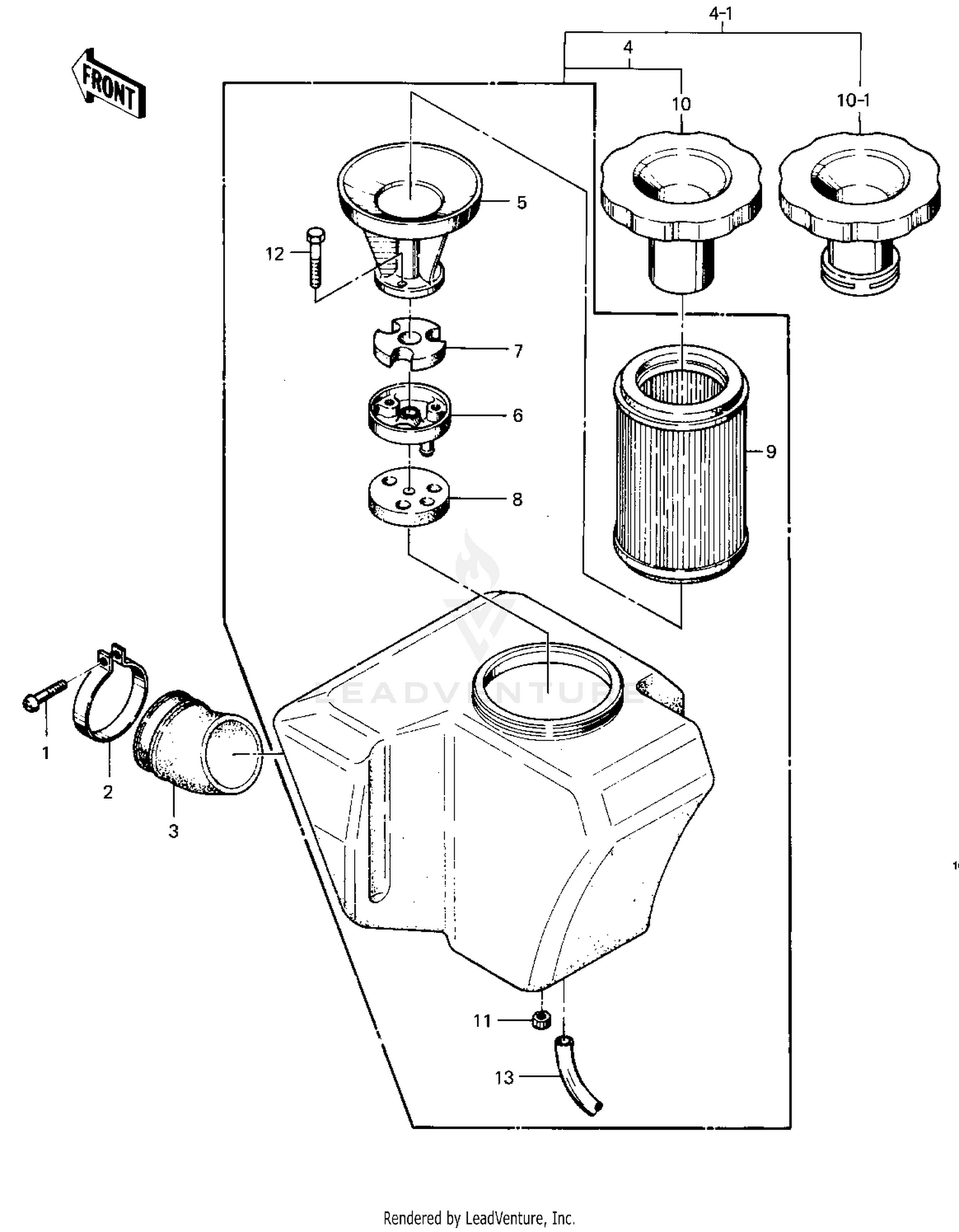 AIR CLEANER ('76-'77 S2/S3)