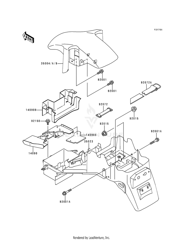 Fenders (Zx600-F2/F3) Schematic
