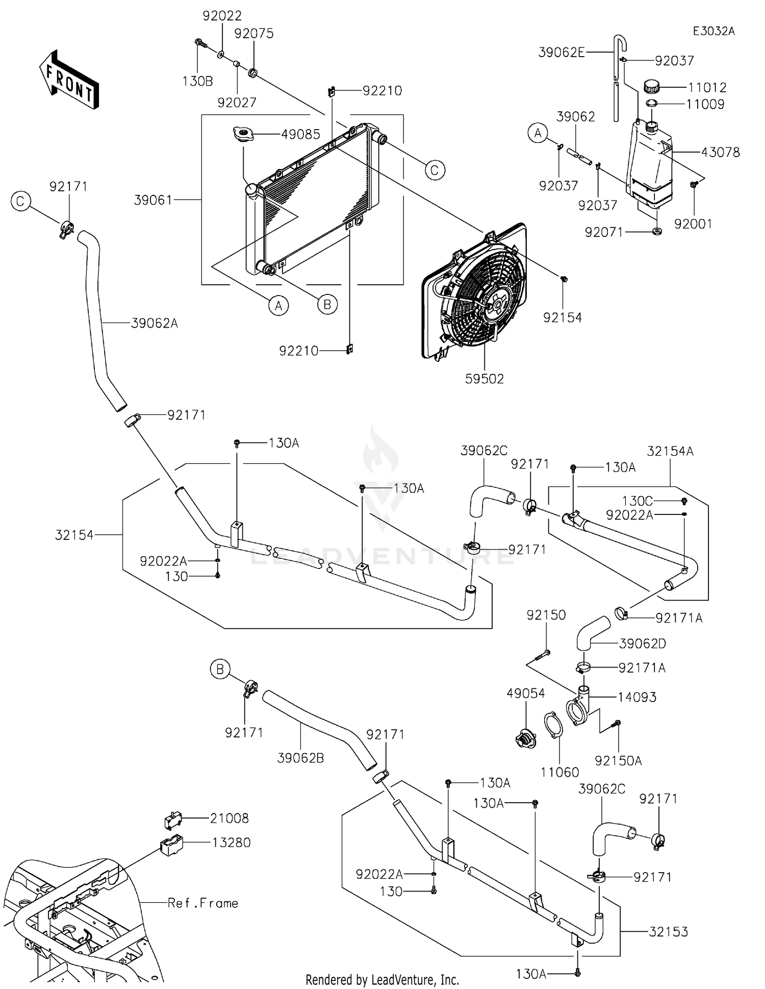 Radiator(JK1AFCZ1 MB500168-)