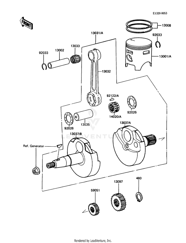 Crankshaft/Piston(S) Schematic