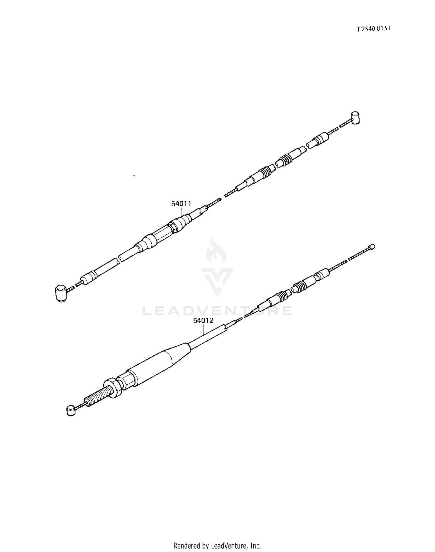 CABLES ('83 KX250-C1)