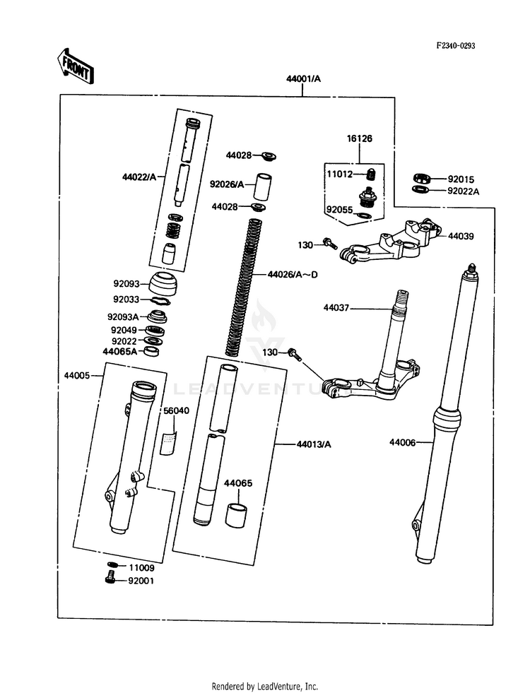Front Fork (L2/N2/) Schematic